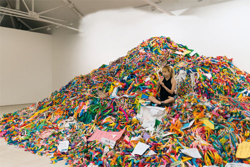 Chim↑Pom, The History of Humans, 2015, performance documentation. All images courtesy the artists and MUJIN-TO Production, Tokyo