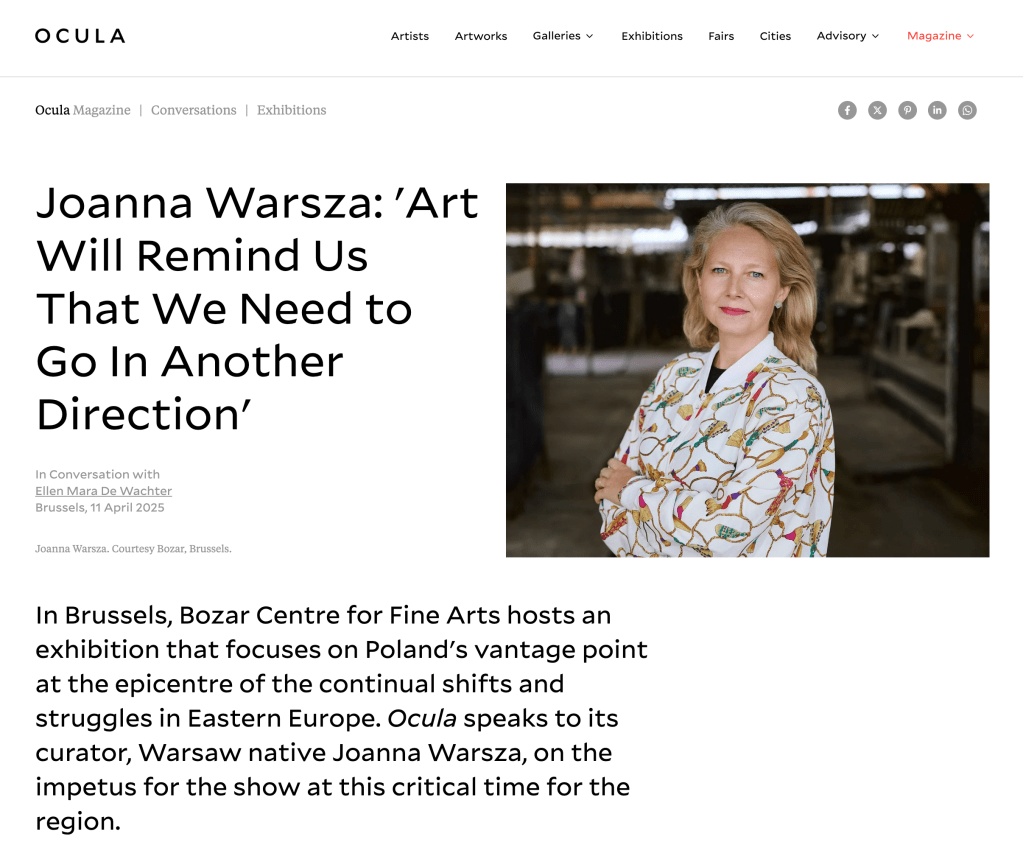 Interview: Joanna Warsza